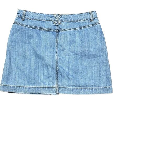 Forever 21 Light Wash Denim Skirt Button Front Size XL - Picture 4 of 9